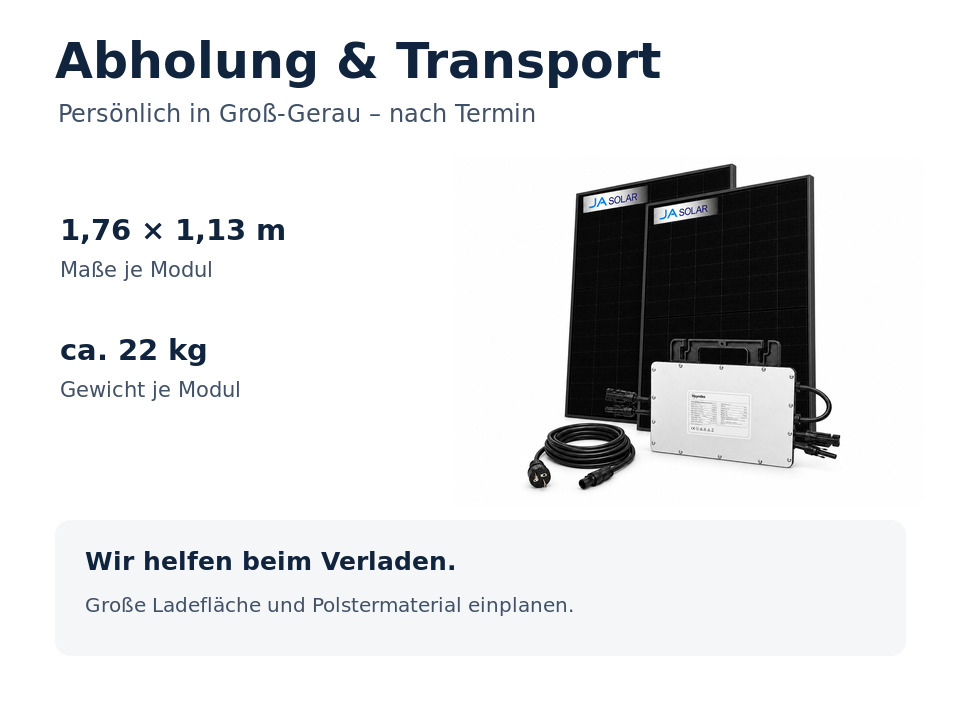 Hinweise zu Abholung und Transport in Groß-Gerau